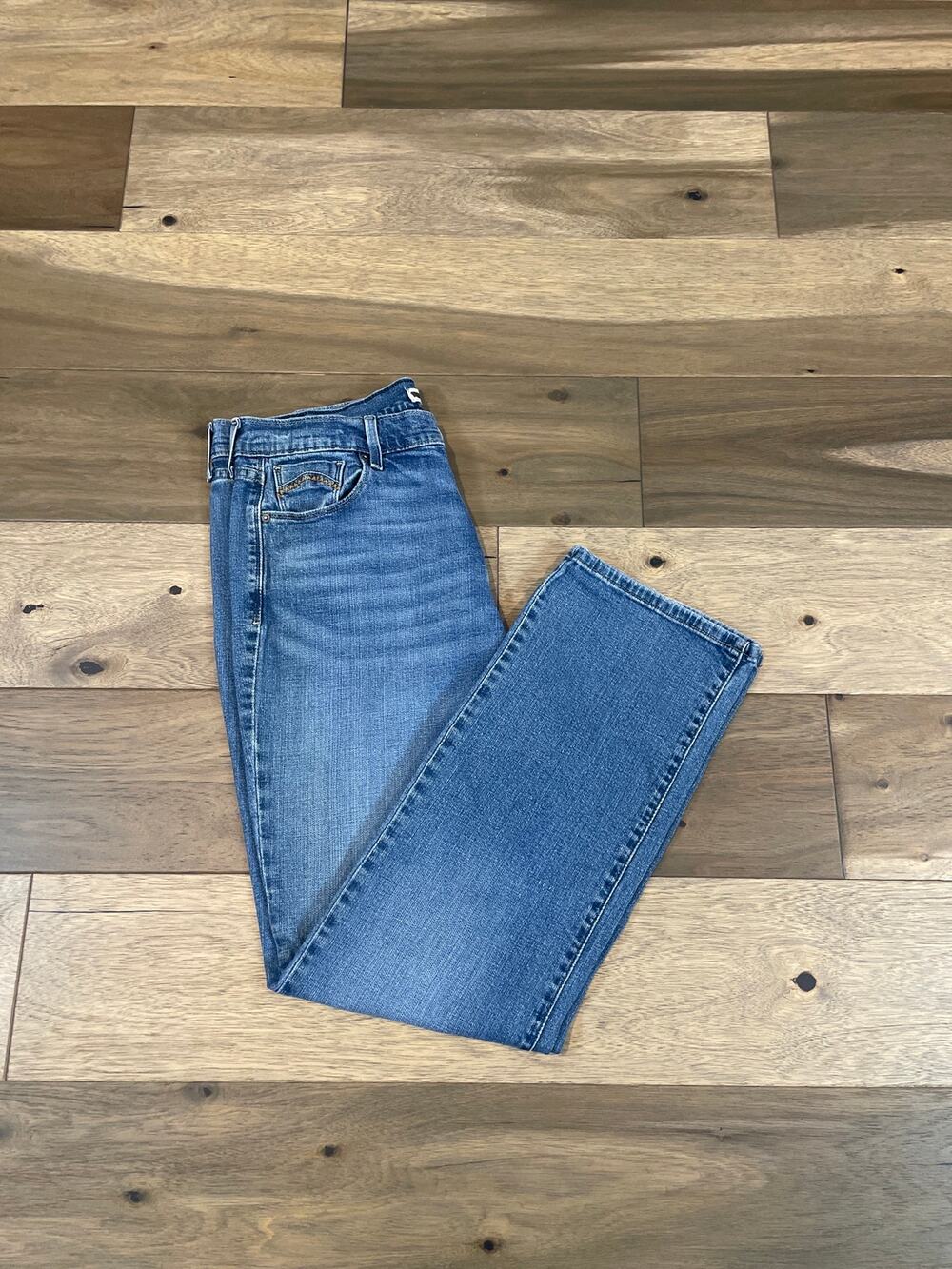 Levis 505 Straight Leg Jeans Size 12 Medium Wash Blue Denim Mid Rise